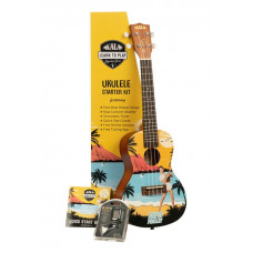  Kala Learn To Play Elvis Blue Hawaii Concert Ukulele Starter Kit Kala  