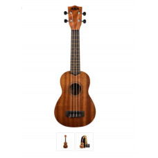 Kala Learn To Play Satin Mahogany Soprano Ukulele Starter Kit