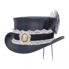 MARLOW BURLESQUE TOP HAT Steampunk Hatter Medium